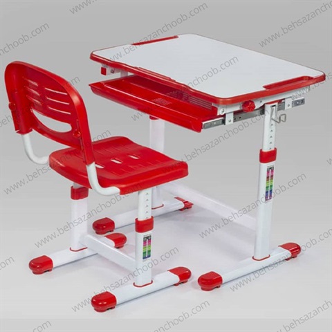 میز تحریر کودک صفحه تاشو قرمز N905
